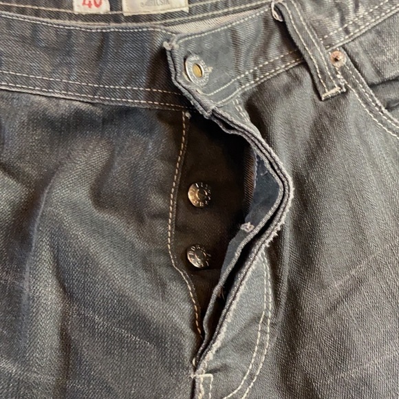 Born Fly Co button fly straight leg jeans SZ 40 - Picture 8 of 13